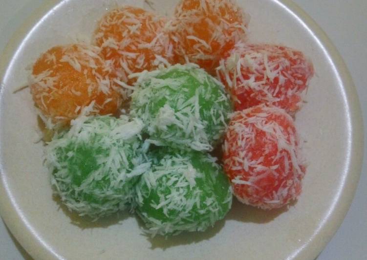 resep cara mengolah Ongol2 singkong 3 warna