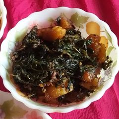 A picture of Methi aloo.