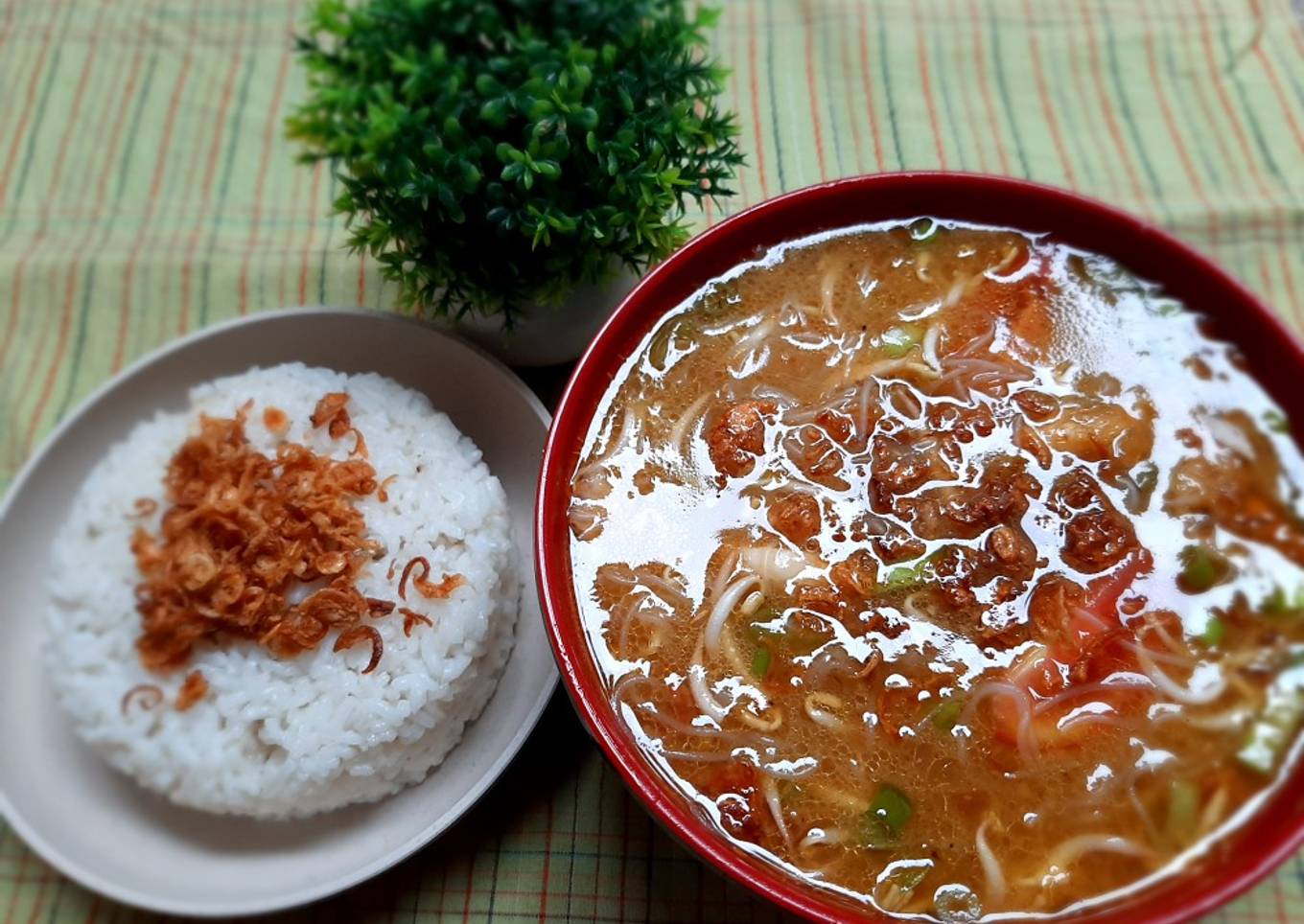 Soto tauco khas kampung halaman (Brebes)