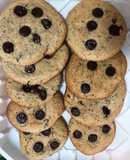 Galletas con chispas de chocolates con harina de almendra