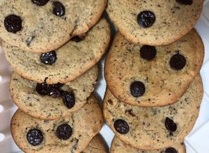 Una foto de Galletas con chispas de chocolates con harina de almendra