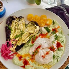 A picture of Preserved Lemon & Herb Yogurt Sauce.