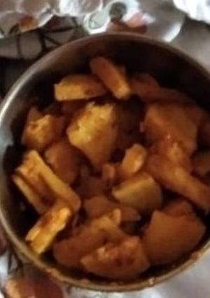 A picture of Aloo ki sabji.