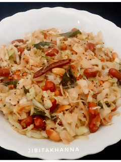 A picture of Cabbage Stir Fry / Stir Fried Cabbage (Patta Gobhi).