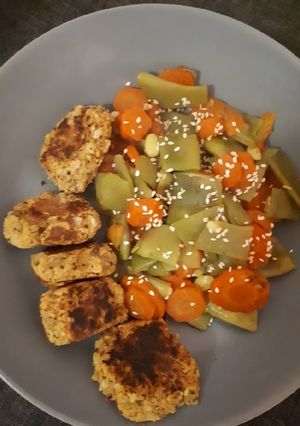 Une photo de Boulettes d'haricots blancs et moutarde