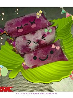 Foto resep Es Lilin Buah Naga
