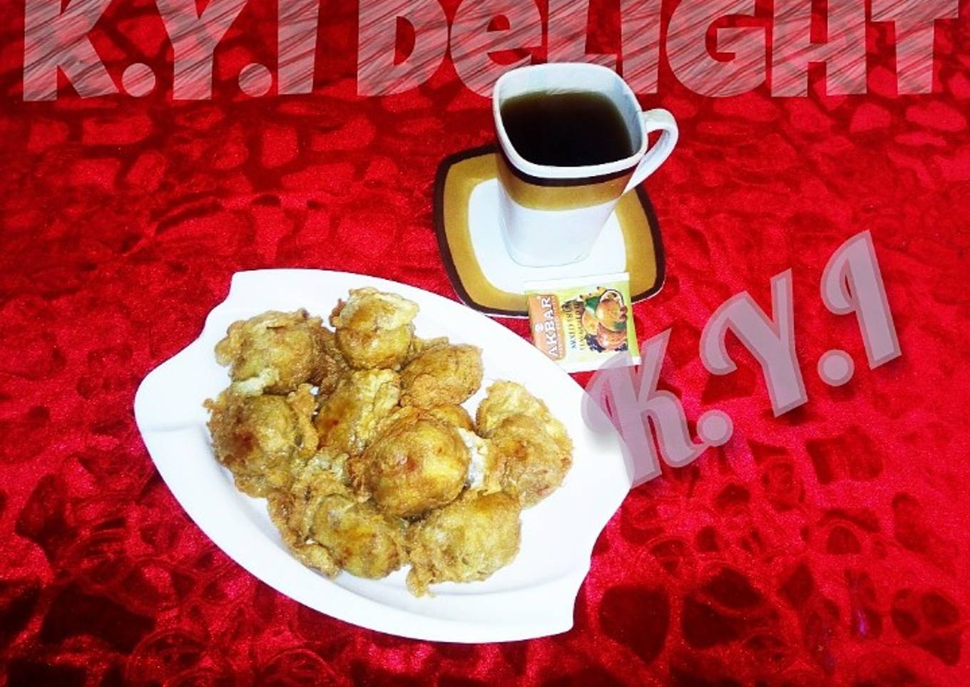 Yamball with black tea