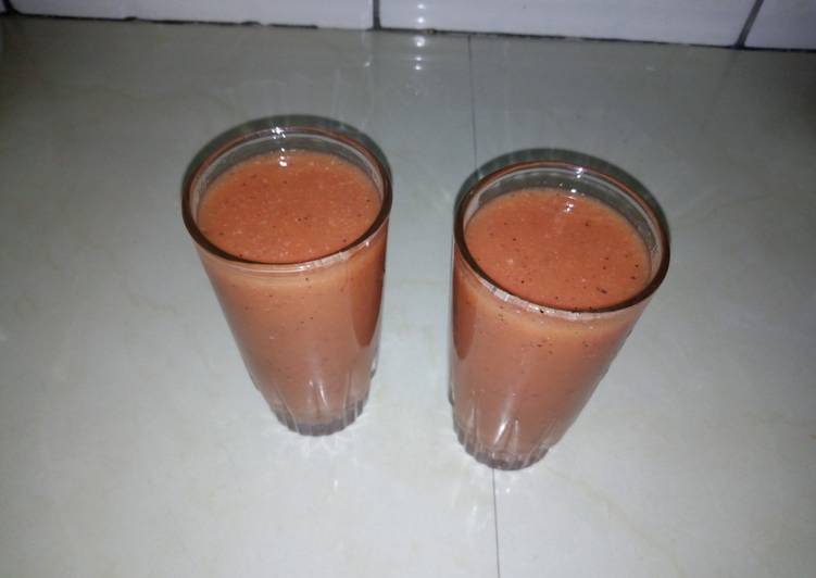 Recipe of Homemade Fruit juice cocktail