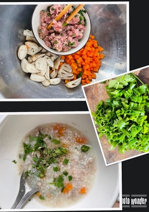 Hình của món Cháo thịt bằm dinh dưỡng.