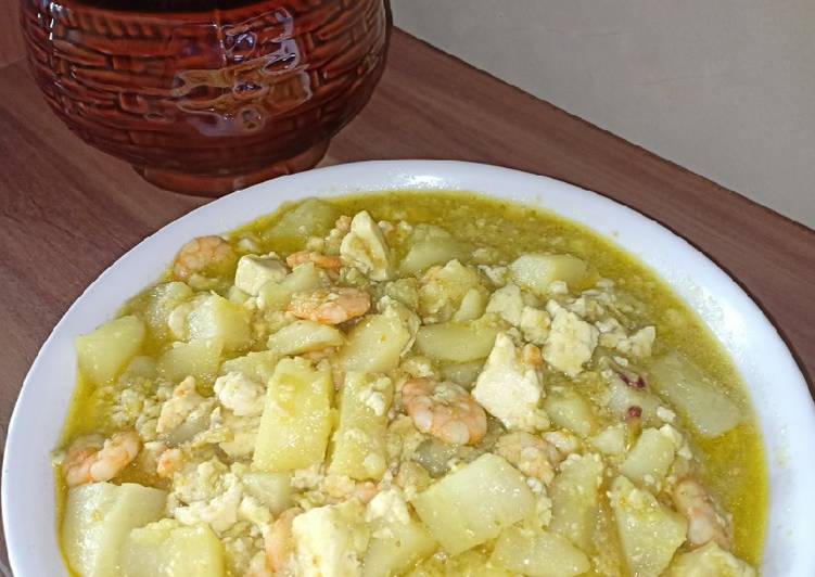 Resep Yelow udang + kentang (balita), Enak Banget