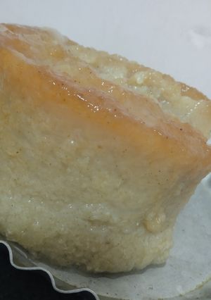 Una foto de Pudín dulce de pan, canela y plátano (sin huevo)