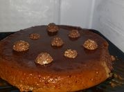 Una foto de flan de avellanas