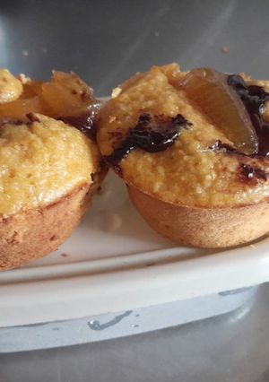 Una foto de Muffins de avena, dulce de batata y calabaza!!!