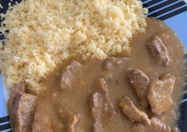 Ternera en salsa con cous cous👌