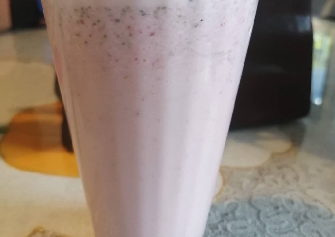 Licuado de fresa y avena