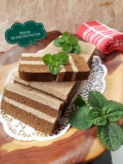 Foto resep 430. Lapis Kukus Kopi Putih Telur #RabuBaru #BikinRamadanBerkes