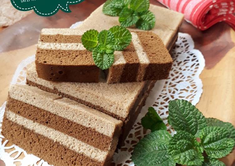 430. Lapis Kukus Kopi Putih Telur #RabuBaru #BikinRamadanBerkes