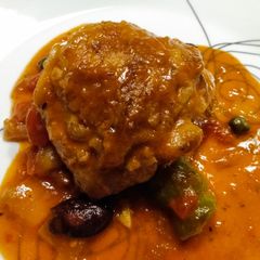 A picture of Mom's chicken cacciatore.
