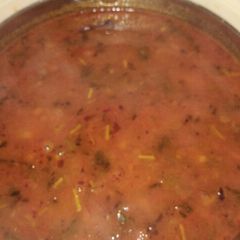 A picture of Potatoes gravy.