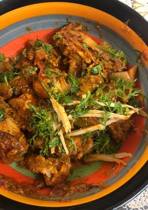 A picture of Karahi chicken in my style.