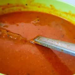 Drumstick Tomato Grinded Vathakuzhambu A picture of Drumstick Tomato Grinded Vathakuzhambu.