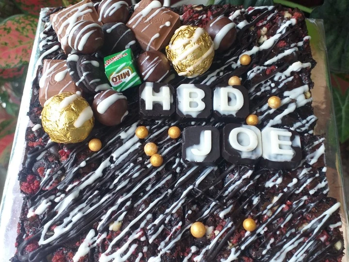 Langkah Gampang Membuat Resep BROWNIE PANGGANG ULANG TAHUN (FUDGE BROWNIE) yang Sempurna Anti Ribet, Sempurna