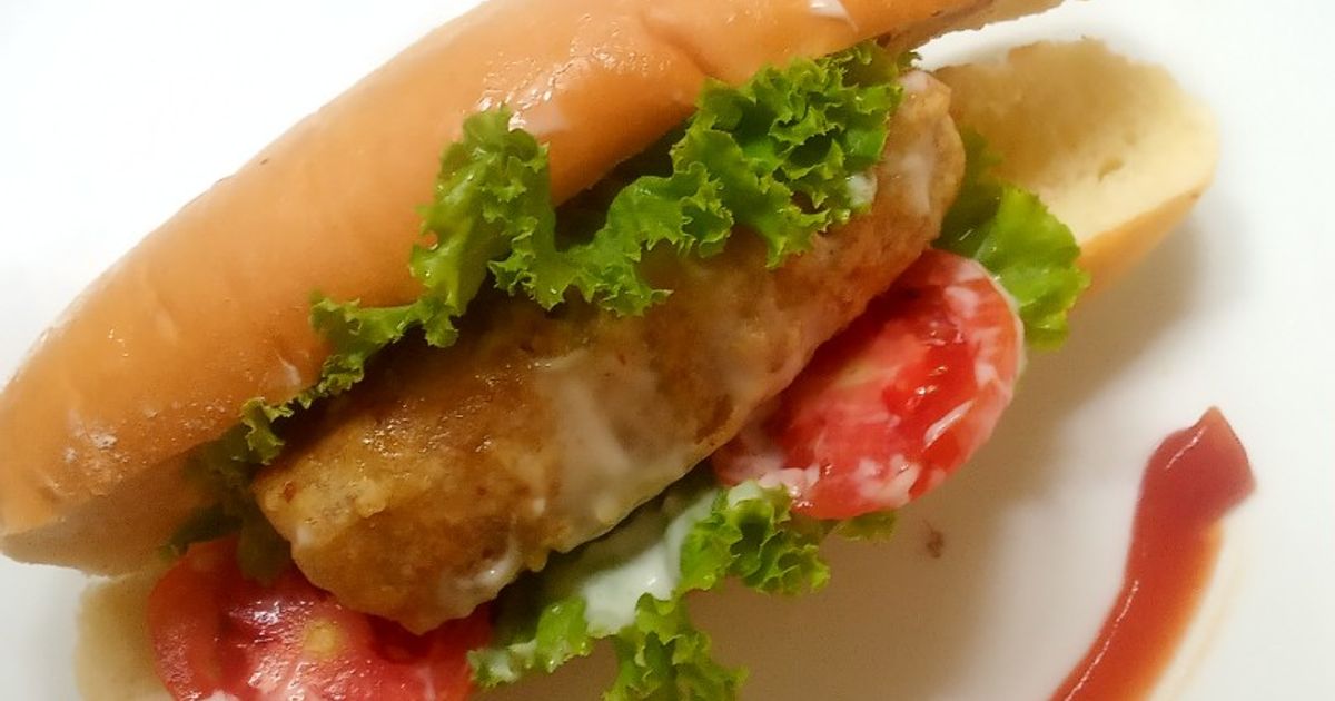 Hotdog tempe kornet