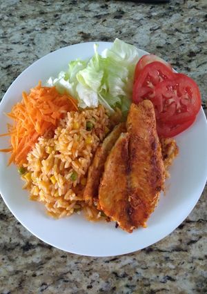Una foto de Pescado al chipotle