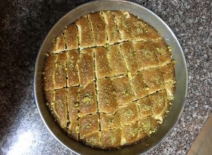 صورة لوصفة بسبوسة كاروهات