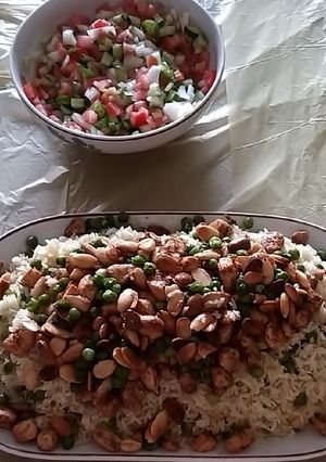 صورة لوصفة رز بازيلا وجاج