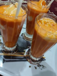 عکسی از دستور آب هویج،بستنی🍹