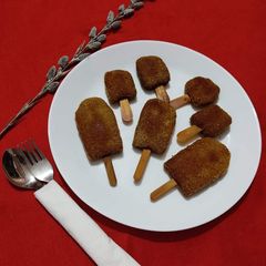A picture of Crispy chicken popsicle nuggets.