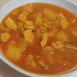 Cazuela de patatas con pollo en Thermomix 31