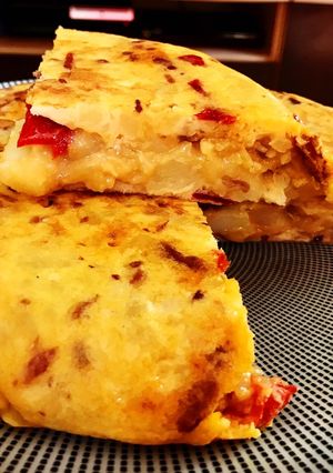 Una foto de Tortilla paisana a mi manera