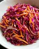 Red Cabbage Salad with Sesame Dressing