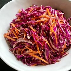 A picture of Red Cabbage Salad with Sesame Dressing.