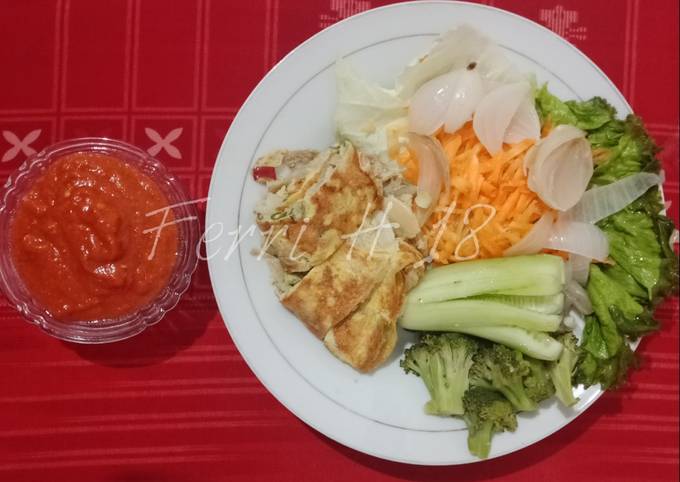 Salad Sayuran Saus Pedes