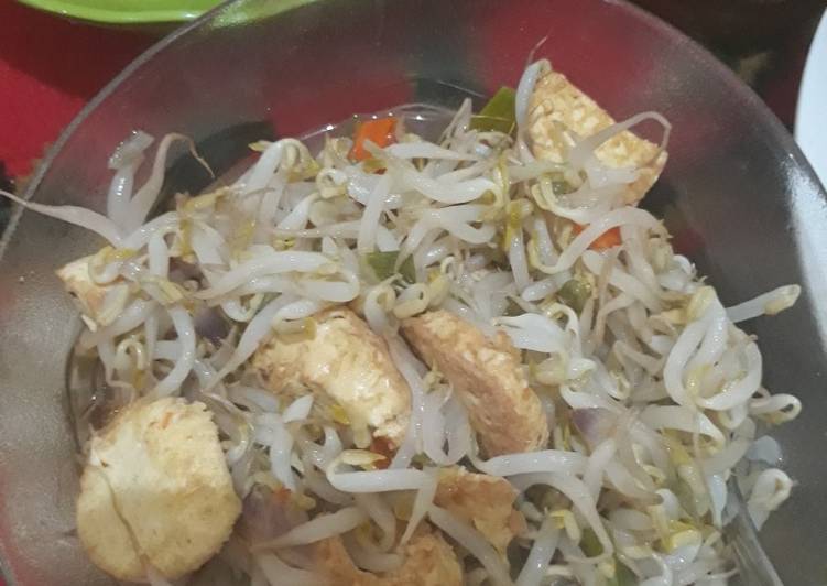 Tumis tauge tofu