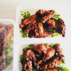 Peppered chicken wings A picture of Peppered chicken wings.