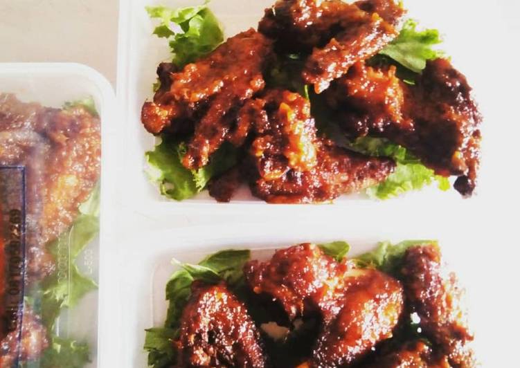 Peppered chicken wings