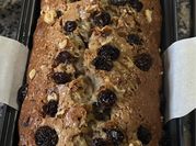 Una foto de budín de banana con harina 000