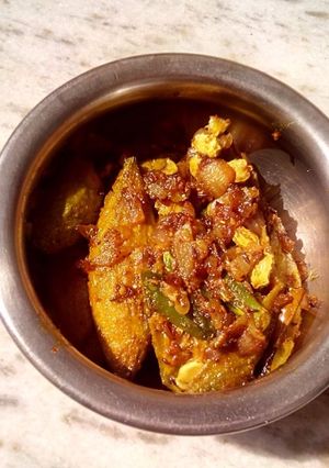 A picture of Stuffed Karela(Stuffed Bitter gourd).