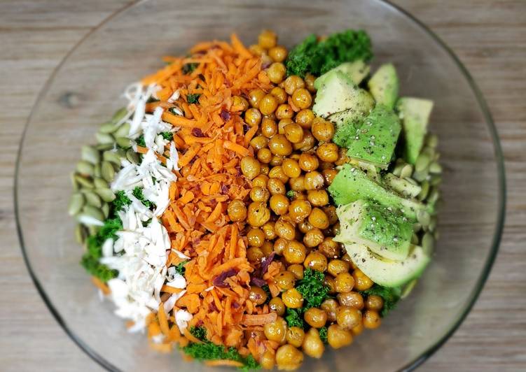 Kale/carrot salad