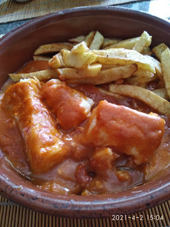 Una foto de Bacalao a la vizcaína