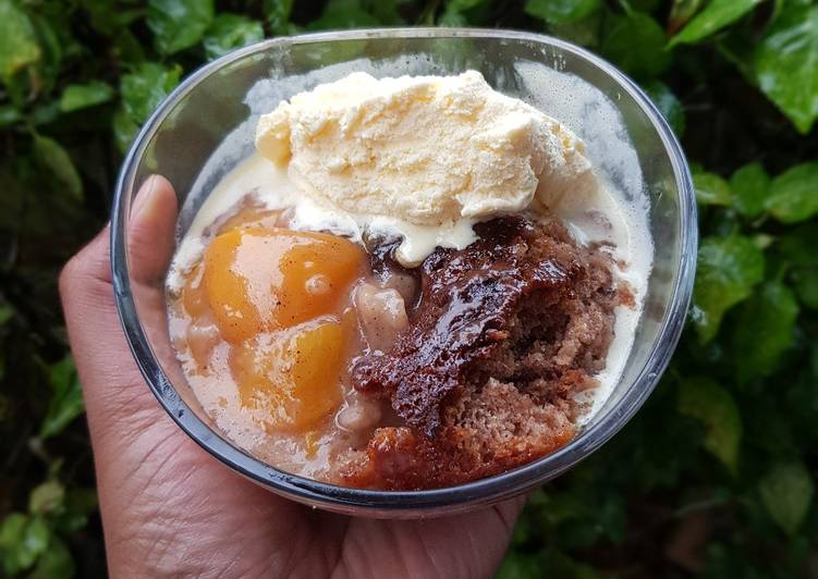 Recipe of Super Quick Peach cobbler