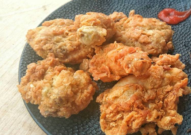 Ayam goreng crispy simpel