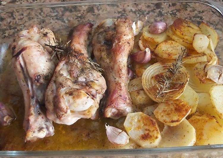 Jamoncitos de pavo al horno