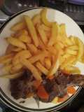 Papas fritas con abastero al jugo