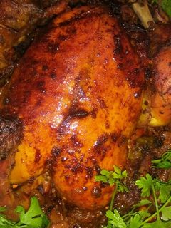 عکسی از دستور مرغ شکم پر لذیذ 😋