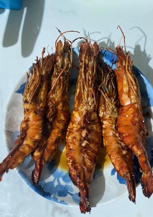 Foto resep Udang bakar madu (teflon)